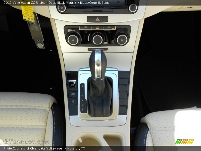 Deep Black Metallic / Black/Cornsilk Beige 2012 Volkswagen CC R-Line