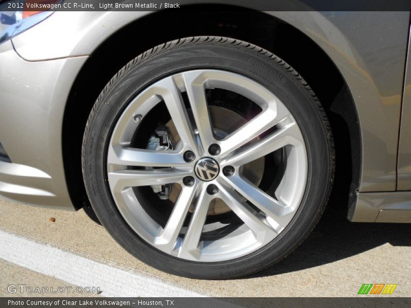 Light Brown Metallic / Black 2012 Volkswagen CC R-Line