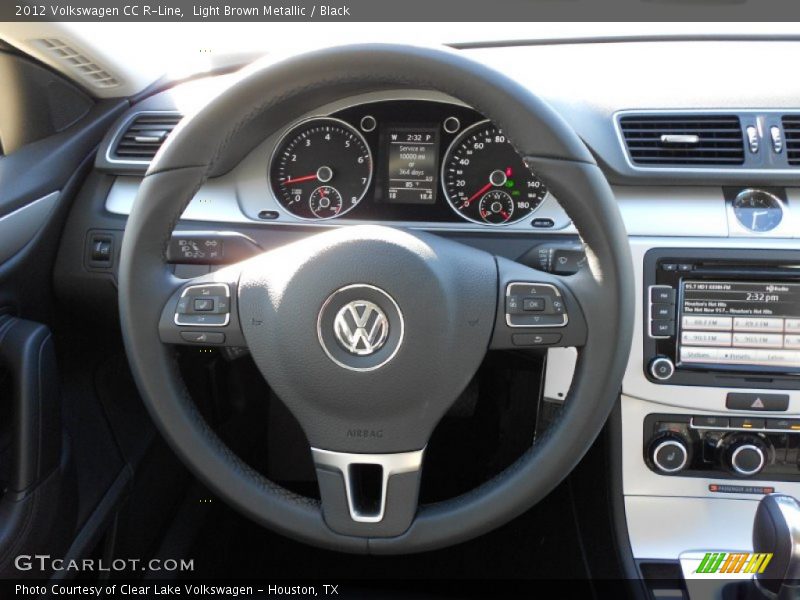 Light Brown Metallic / Black 2012 Volkswagen CC R-Line