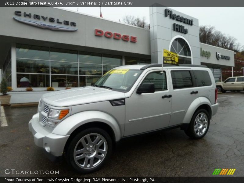 Bright Silver Metallic / Dark Slate Gray 2011 Dodge Nitro Heat 4.0 4x4