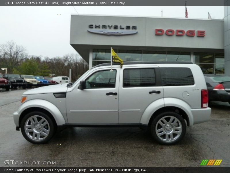 Bright Silver Metallic / Dark Slate Gray 2011 Dodge Nitro Heat 4.0 4x4