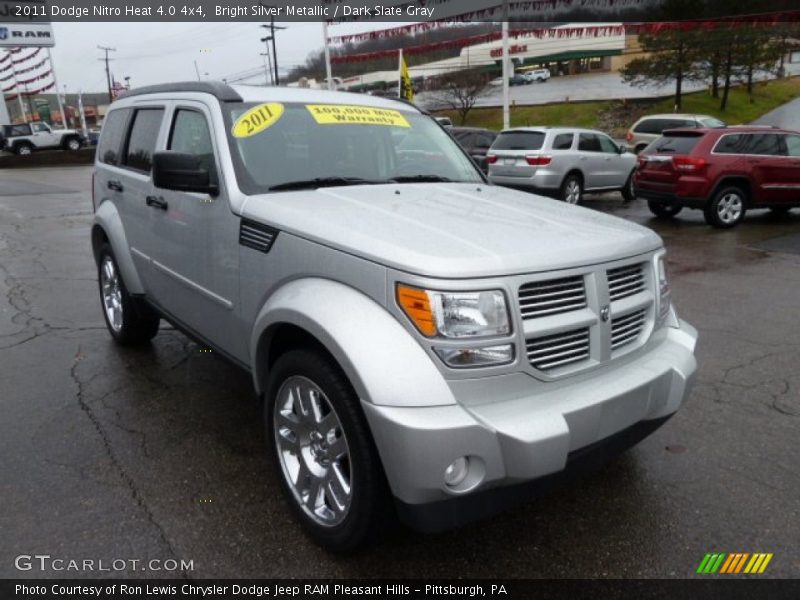 Bright Silver Metallic / Dark Slate Gray 2011 Dodge Nitro Heat 4.0 4x4