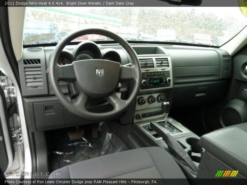 Bright Silver Metallic / Dark Slate Gray 2011 Dodge Nitro Heat 4.0 4x4