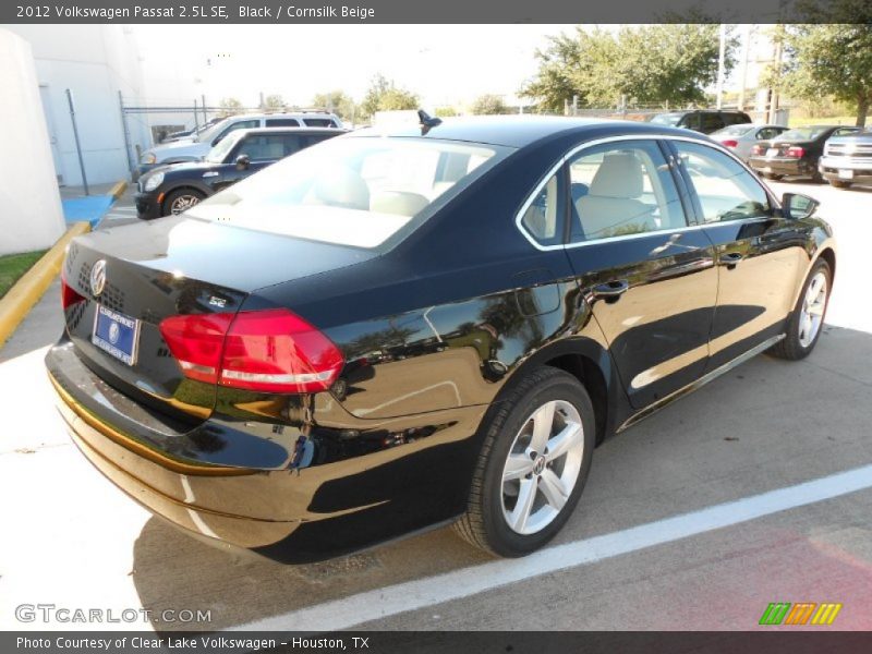 Black / Cornsilk Beige 2012 Volkswagen Passat 2.5L SE