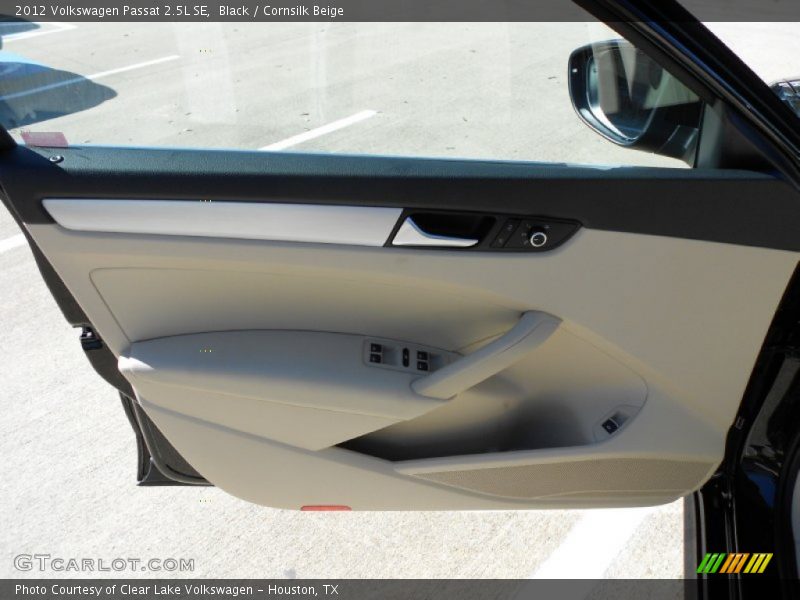 Black / Cornsilk Beige 2012 Volkswagen Passat 2.5L SE