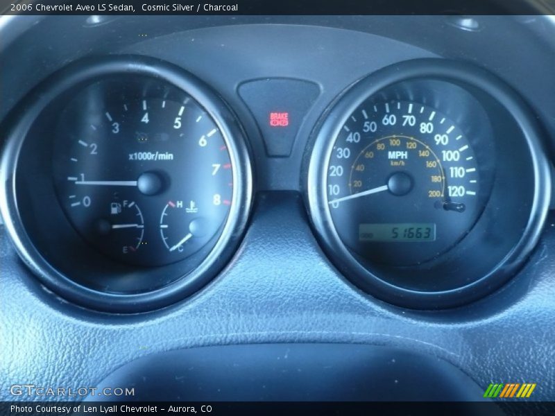 Cosmic Silver / Charcoal 2006 Chevrolet Aveo LS Sedan