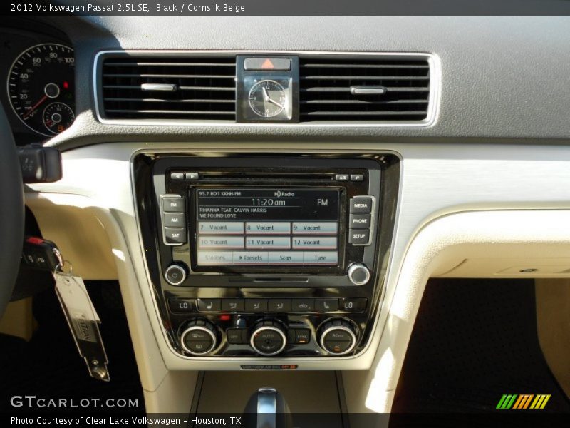 Black / Cornsilk Beige 2012 Volkswagen Passat 2.5L SE