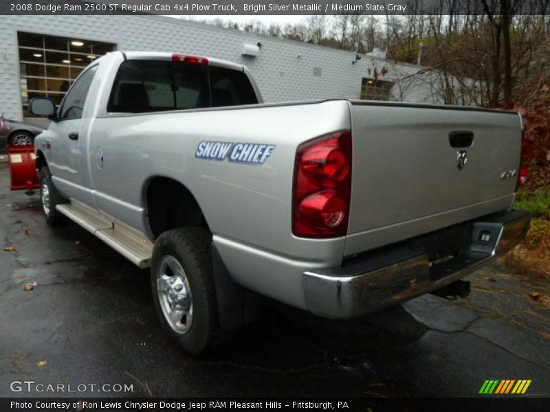 Bright Silver Metallic / Medium Slate Gray 2008 Dodge Ram 2500 ST Regular Cab 4x4 Plow Truck