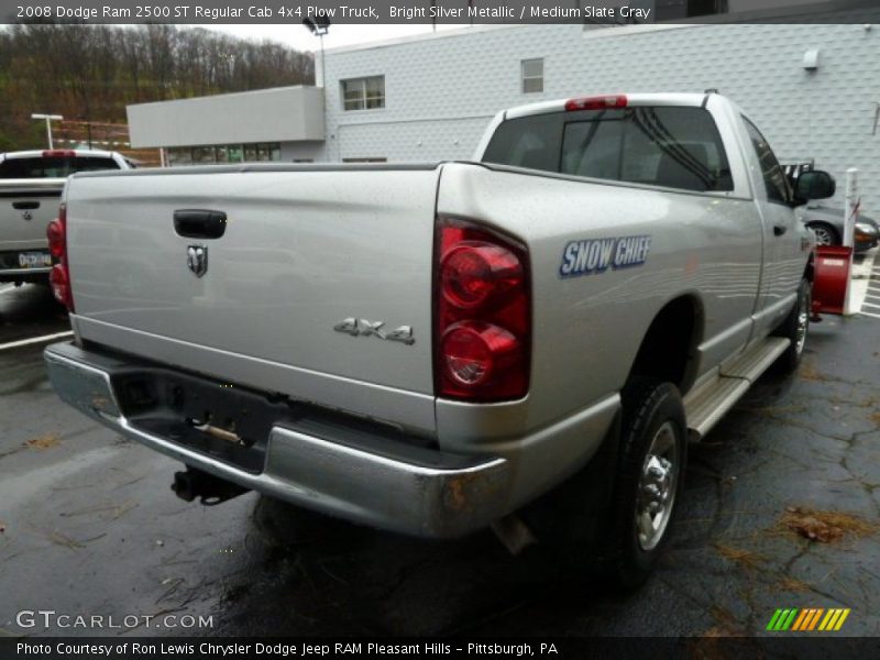 Bright Silver Metallic / Medium Slate Gray 2008 Dodge Ram 2500 ST Regular Cab 4x4 Plow Truck