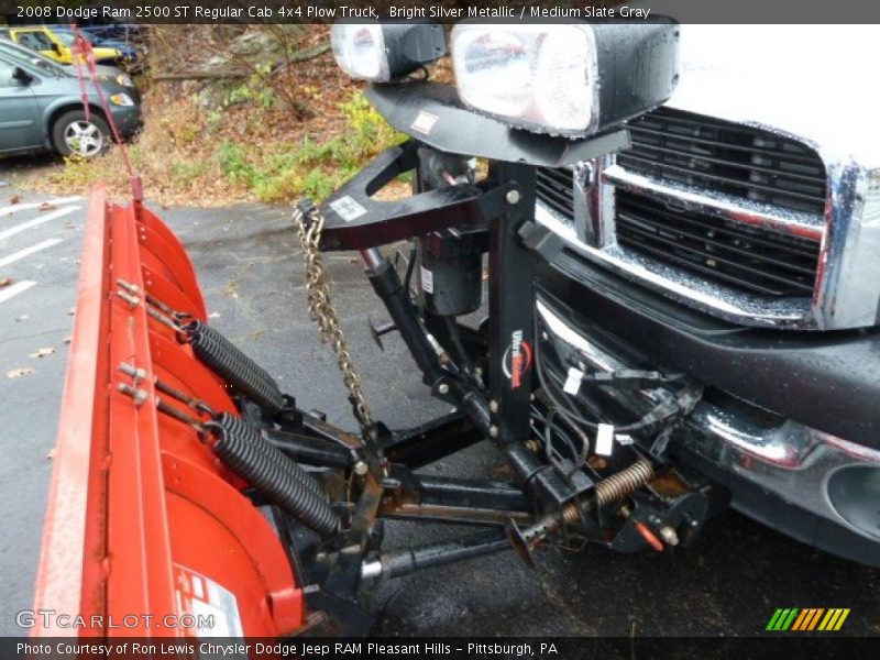 Bright Silver Metallic / Medium Slate Gray 2008 Dodge Ram 2500 ST Regular Cab 4x4 Plow Truck