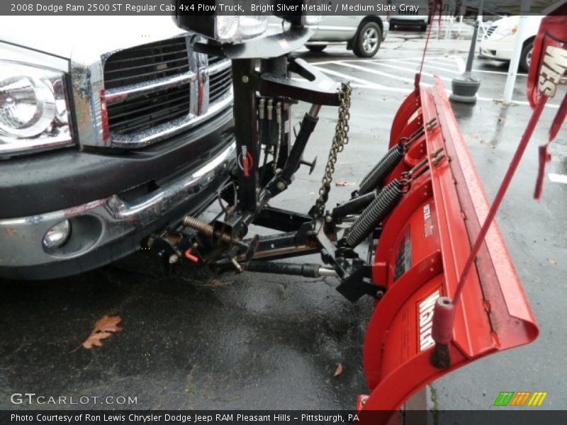 Bright Silver Metallic / Medium Slate Gray 2008 Dodge Ram 2500 ST Regular Cab 4x4 Plow Truck