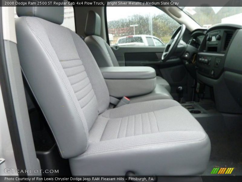 Bright Silver Metallic / Medium Slate Gray 2008 Dodge Ram 2500 ST Regular Cab 4x4 Plow Truck