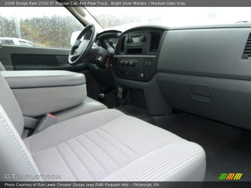 Bright Silver Metallic / Medium Slate Gray 2008 Dodge Ram 2500 ST Regular Cab 4x4 Plow Truck