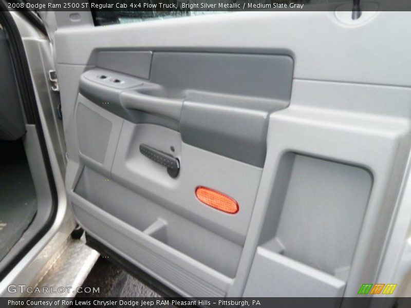 Bright Silver Metallic / Medium Slate Gray 2008 Dodge Ram 2500 ST Regular Cab 4x4 Plow Truck
