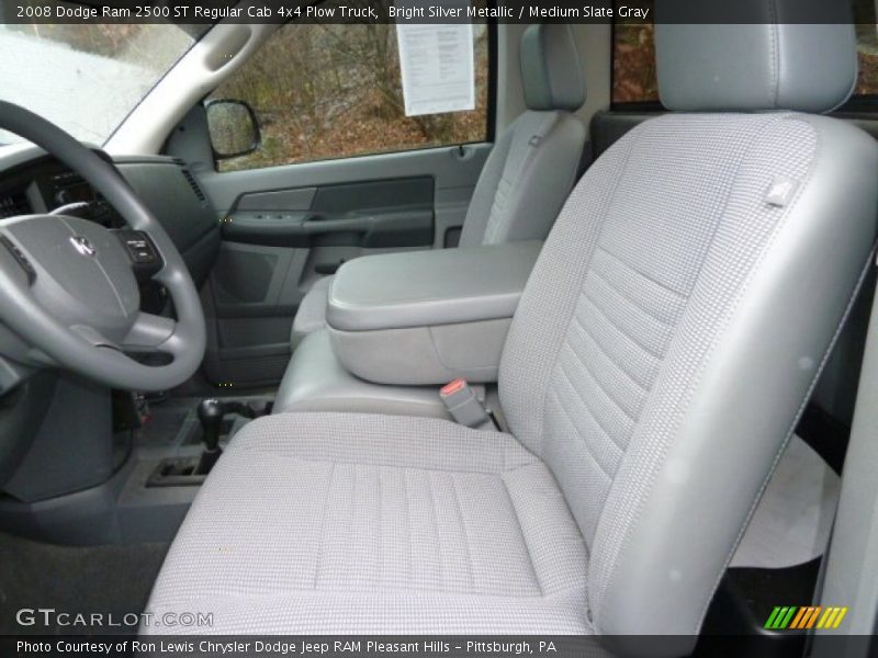 Bright Silver Metallic / Medium Slate Gray 2008 Dodge Ram 2500 ST Regular Cab 4x4 Plow Truck
