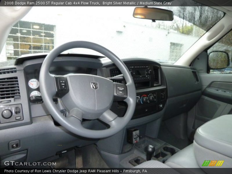 Bright Silver Metallic / Medium Slate Gray 2008 Dodge Ram 2500 ST Regular Cab 4x4 Plow Truck