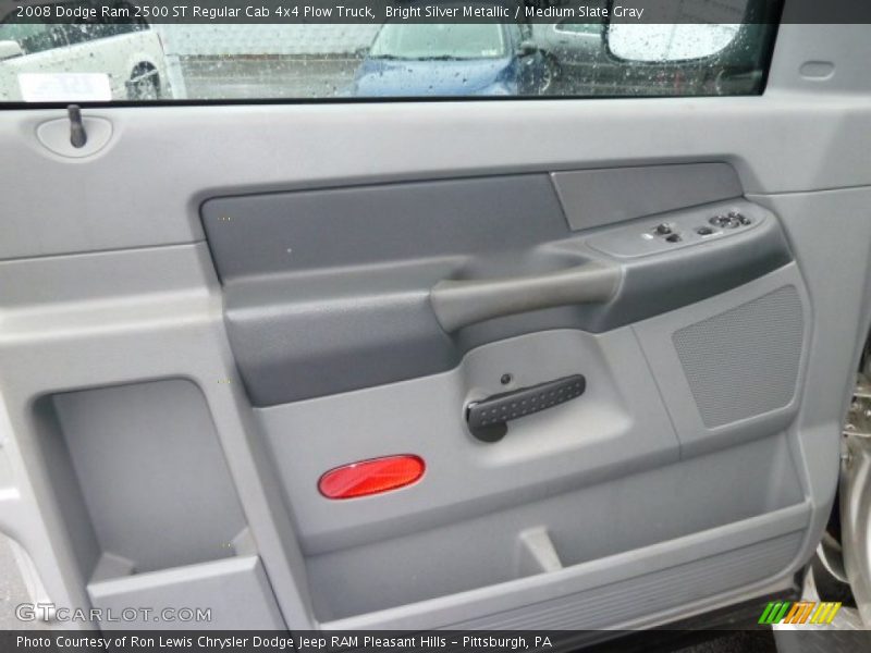 Bright Silver Metallic / Medium Slate Gray 2008 Dodge Ram 2500 ST Regular Cab 4x4 Plow Truck