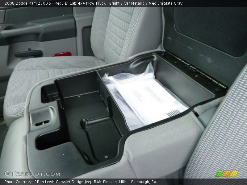 Bright Silver Metallic / Medium Slate Gray 2008 Dodge Ram 2500 ST Regular Cab 4x4 Plow Truck