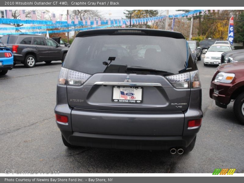 Graphite Gray Pearl / Black 2010 Mitsubishi Outlander GT 4WD