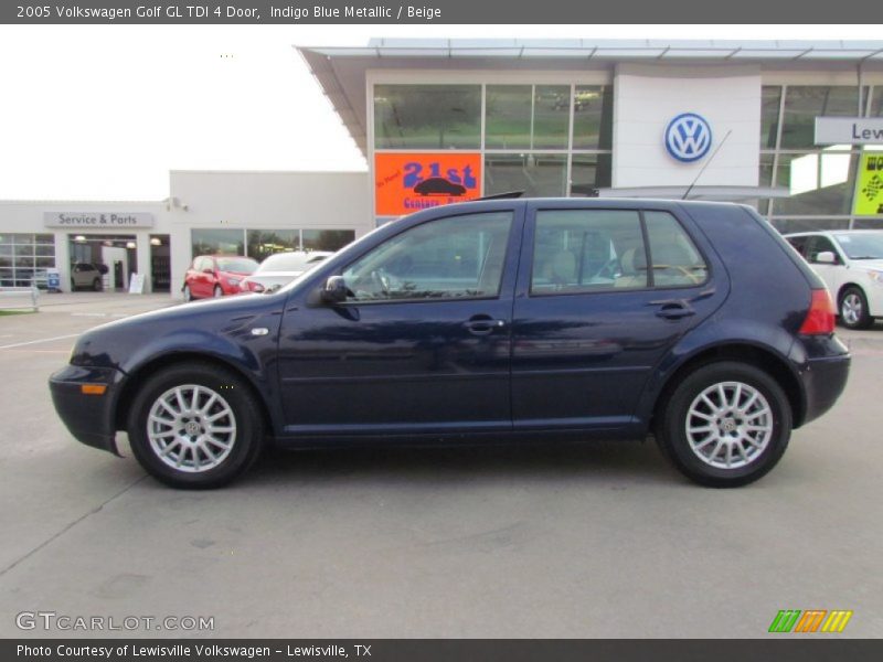 Indigo Blue Metallic / Beige 2005 Volkswagen Golf GL TDI 4 Door