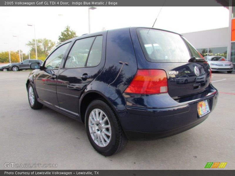 Indigo Blue Metallic / Beige 2005 Volkswagen Golf GL TDI 4 Door