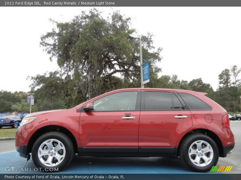 Red Candy Metallic / Medium Light Stone 2011 Ford Edge SEL