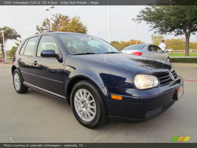 Indigo Blue Metallic / Beige 2005 Volkswagen Golf GL TDI 4 Door