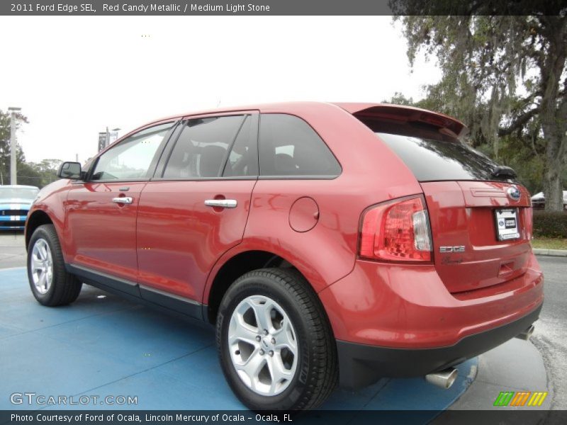 Red Candy Metallic / Medium Light Stone 2011 Ford Edge SEL