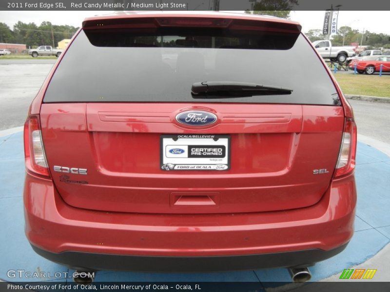 Red Candy Metallic / Medium Light Stone 2011 Ford Edge SEL