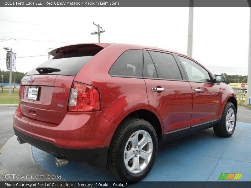 Red Candy Metallic / Medium Light Stone 2011 Ford Edge SEL