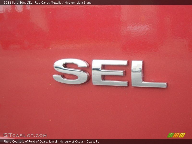 Red Candy Metallic / Medium Light Stone 2011 Ford Edge SEL