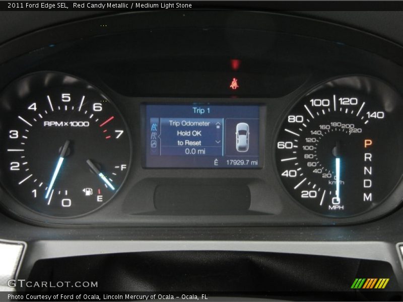 Red Candy Metallic / Medium Light Stone 2011 Ford Edge SEL