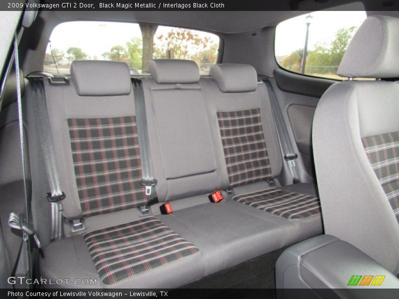 Rear seats in Interlagos Black Cloth - 2009 Volkswagen GTI 2 Door