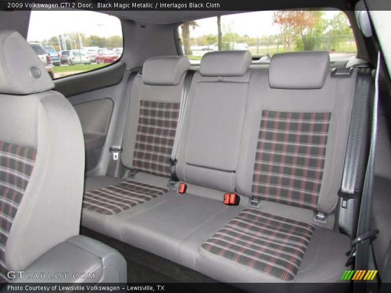 Rear seats in Interlagos Black Cloth - 2009 Volkswagen GTI 2 Door