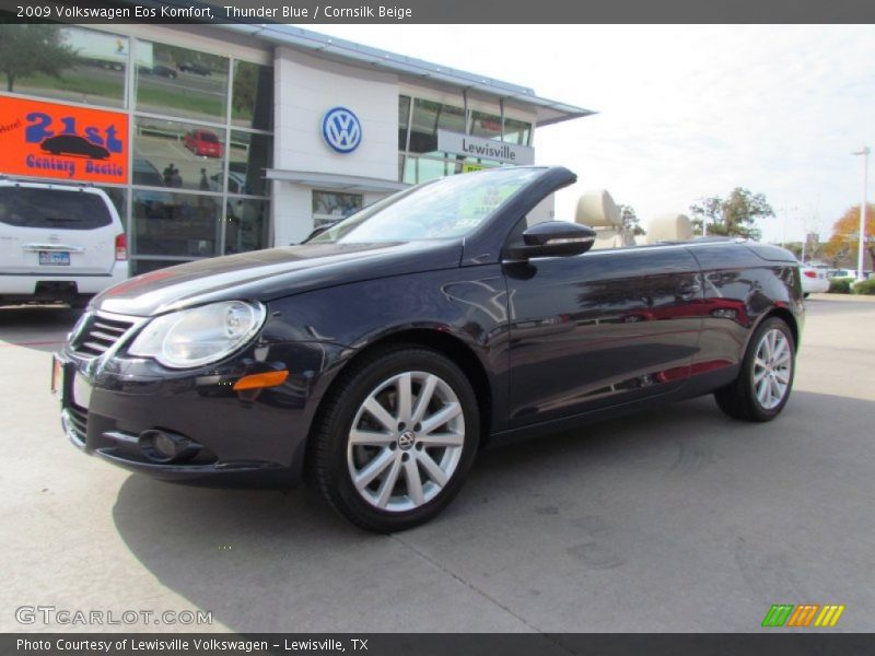 Thunder Blue / Cornsilk Beige 2009 Volkswagen Eos Komfort