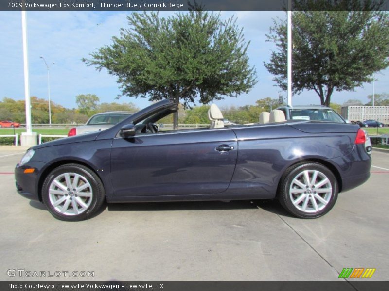 Thunder Blue / Cornsilk Beige 2009 Volkswagen Eos Komfort