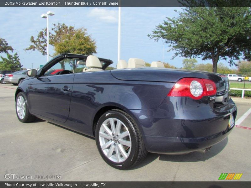Thunder Blue / Cornsilk Beige 2009 Volkswagen Eos Komfort