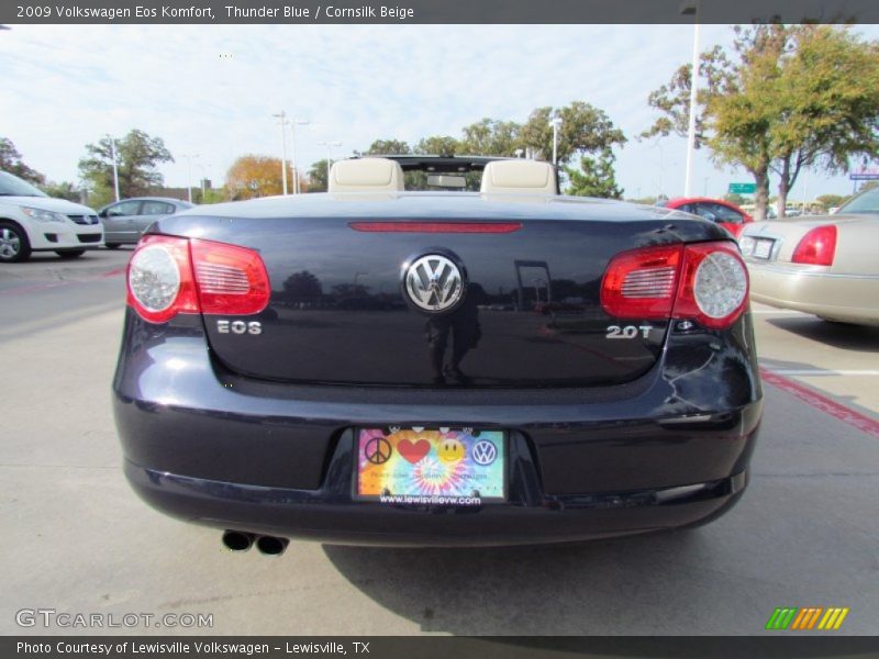 Thunder Blue / Cornsilk Beige 2009 Volkswagen Eos Komfort
