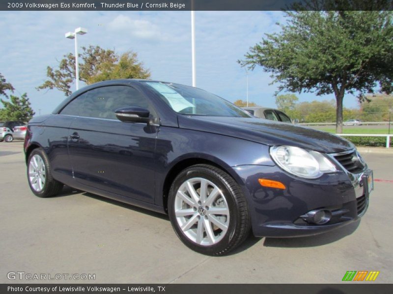 Thunder Blue / Cornsilk Beige 2009 Volkswagen Eos Komfort