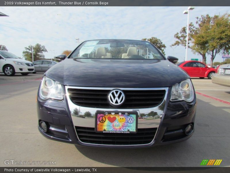Thunder Blue / Cornsilk Beige 2009 Volkswagen Eos Komfort