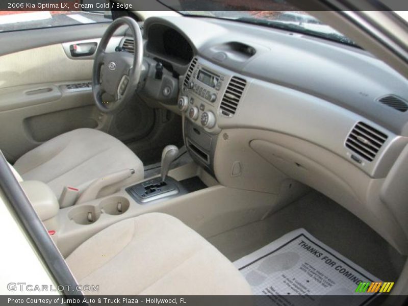 Cream Gold / Beige 2006 Kia Optima LX