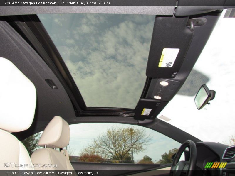 Thunder Blue / Cornsilk Beige 2009 Volkswagen Eos Komfort