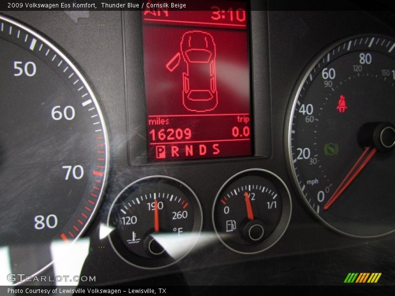 Thunder Blue / Cornsilk Beige 2009 Volkswagen Eos Komfort