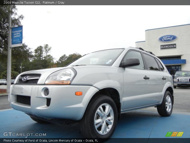 Platinum / Gray 2009 Hyundai Tucson GLS