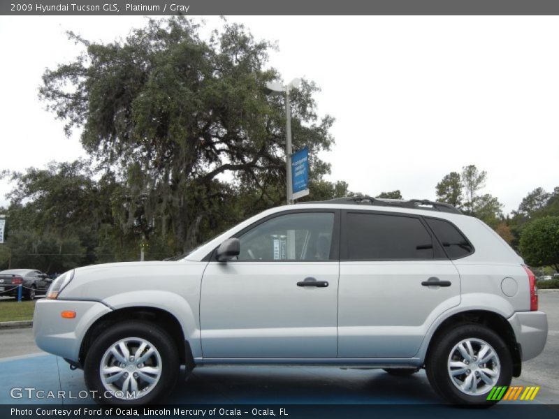 Platinum / Gray 2009 Hyundai Tucson GLS