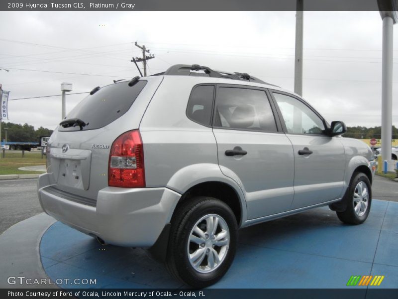Platinum / Gray 2009 Hyundai Tucson GLS