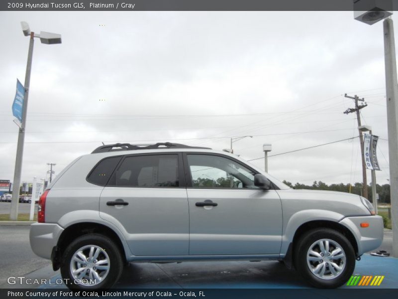 Platinum / Gray 2009 Hyundai Tucson GLS