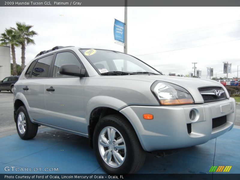 Platinum / Gray 2009 Hyundai Tucson GLS