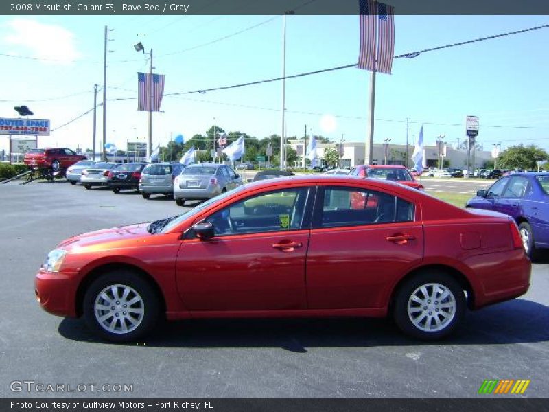 Rave Red / Gray 2008 Mitsubishi Galant ES