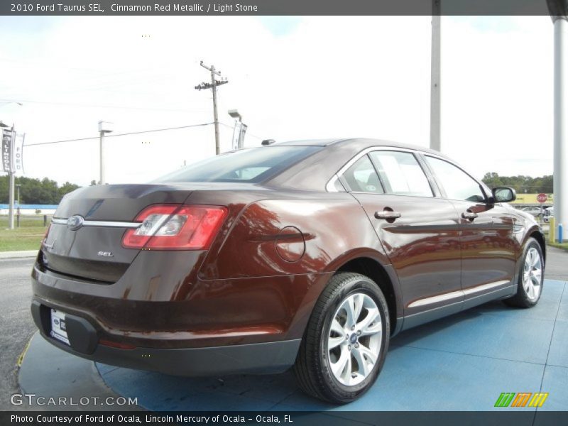 Cinnamon Red Metallic / Light Stone 2010 Ford Taurus SEL
